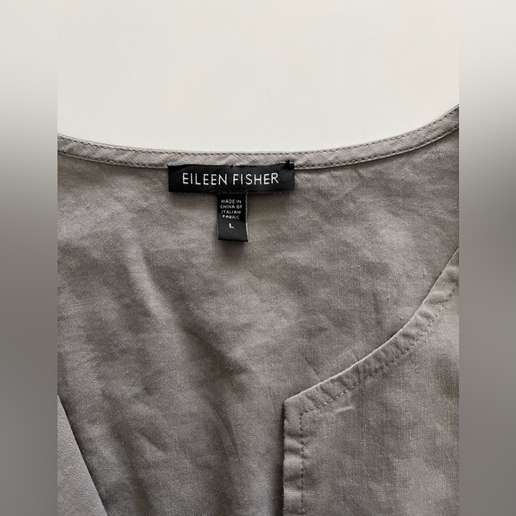Eileen Fisher Sleeveless Dress Linen Viscose Blend Size L - Picture 4 of 11